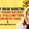 Magic of Online Marketing Using These Secret Hacks, You Can Turn Clicks Into Cash