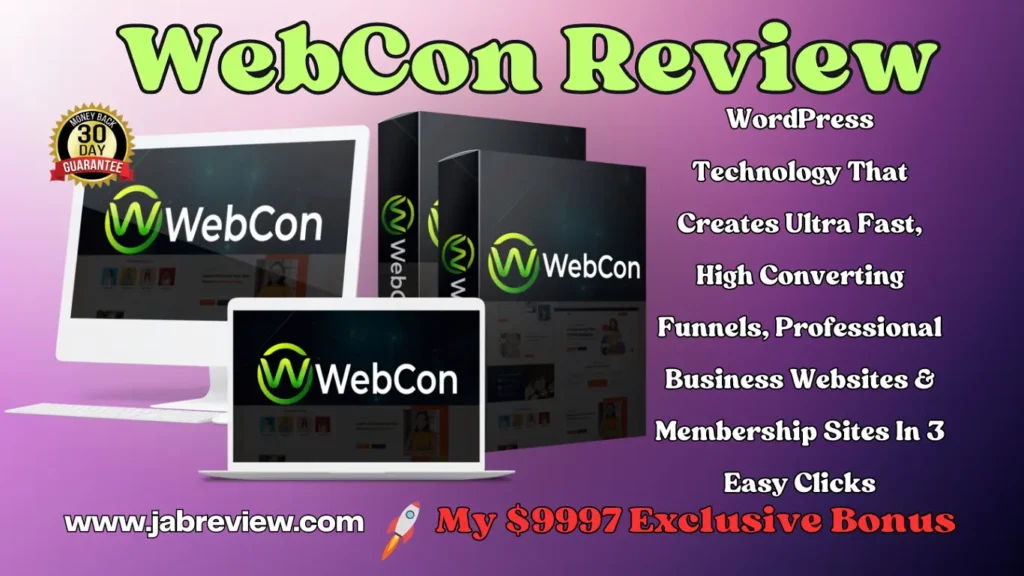 WebCon Review - Create Websites & Funnels Builder Is Here