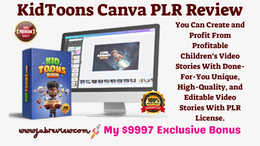 KidToons Canva PLR Review - Create & Profit from Kids' Video Stories