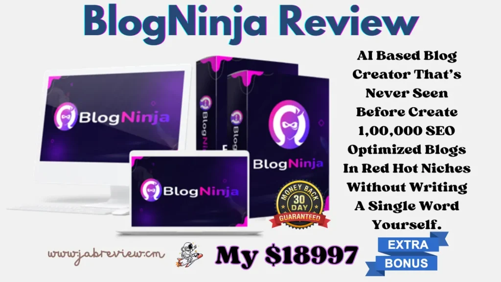 BlogNinja Review - Auto-Updating AI Based DFY Blog Creator