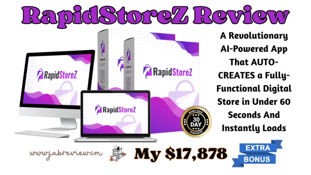 RapidStoreZ Review - Automated Creates DFY Digital Store In 60 Seconds